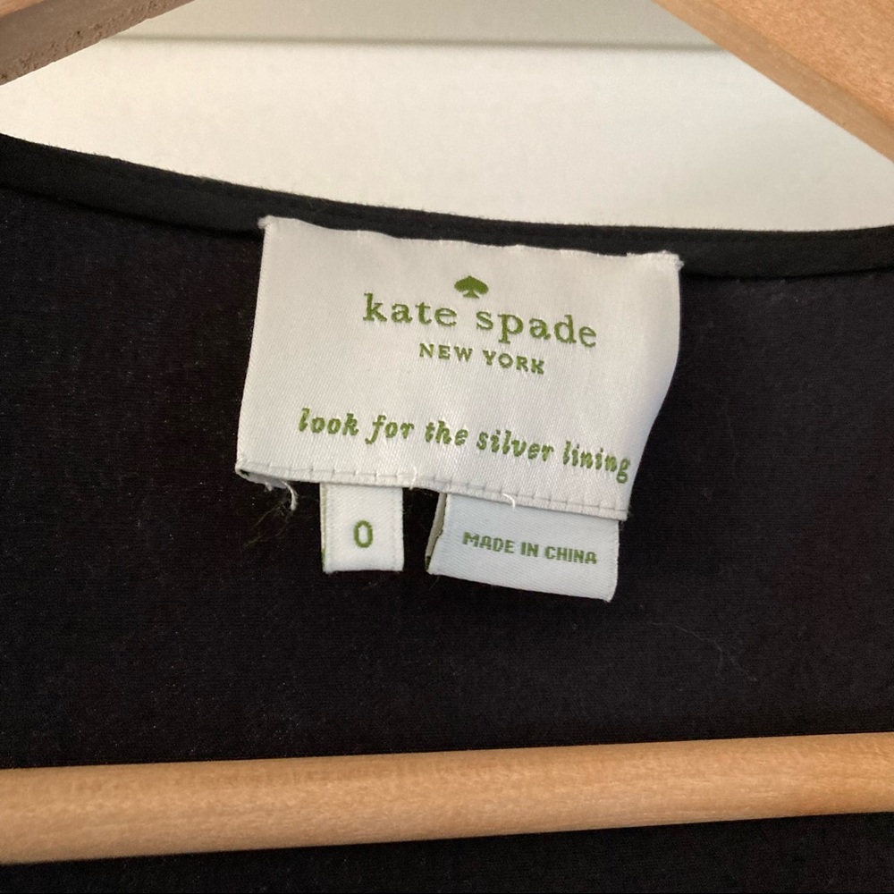 Kate Spade Popplin Ruffle V Neck Dress - Picture 6 of 8